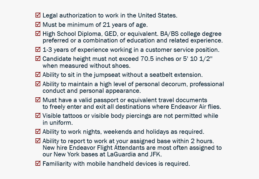 Job Specification Of Flight Attendant, HD Png Download, Free Download