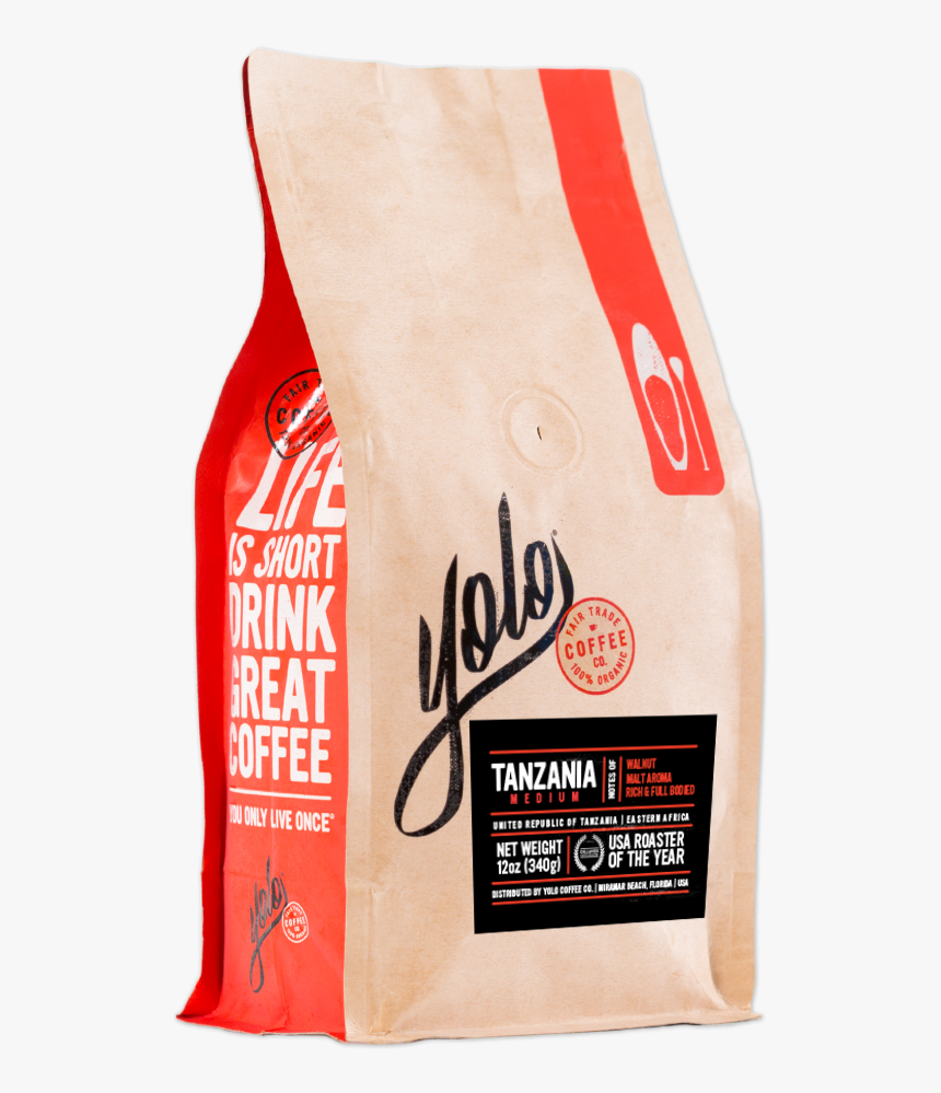 *new* Yolo Tanzania Medium Roast Coffee 12oz - Bread, HD Png Download, Free Download