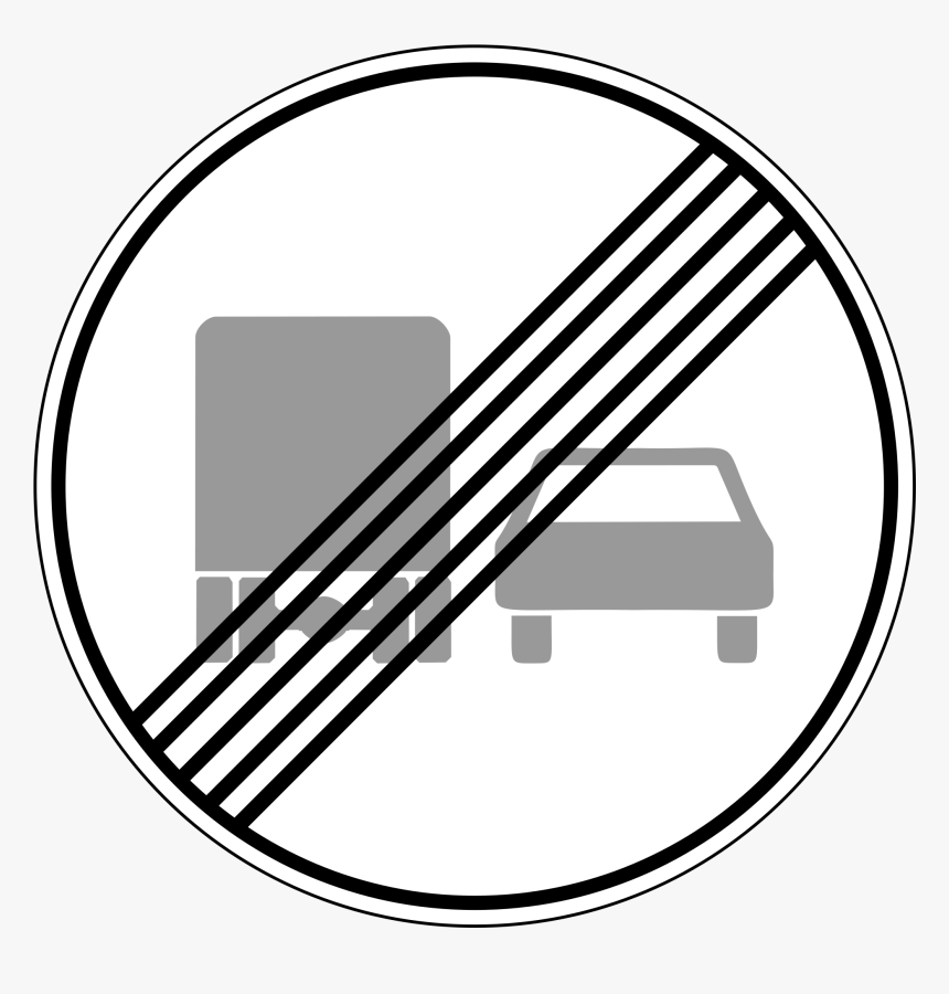 No Passing Sign Europe, HD Png Download, Free Download