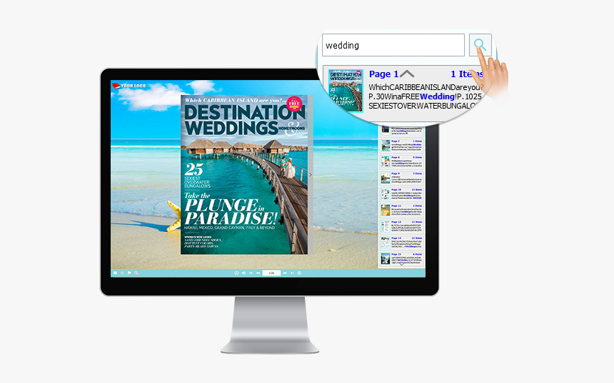 Flip Magazine Search - Computer Monitor, HD Png Download, Free Download