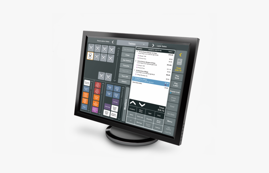 Sync Pos Table Management - Led-backlit Lcd Display, HD Png Download, Free Download