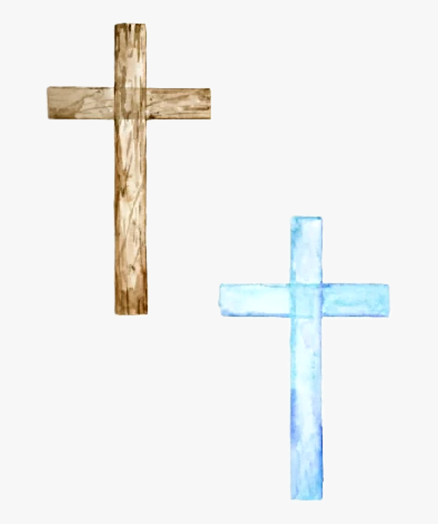 Watercolor Cross Crosses Jesus Christ Freetoedit - Cross, HD Png Download, Free Download