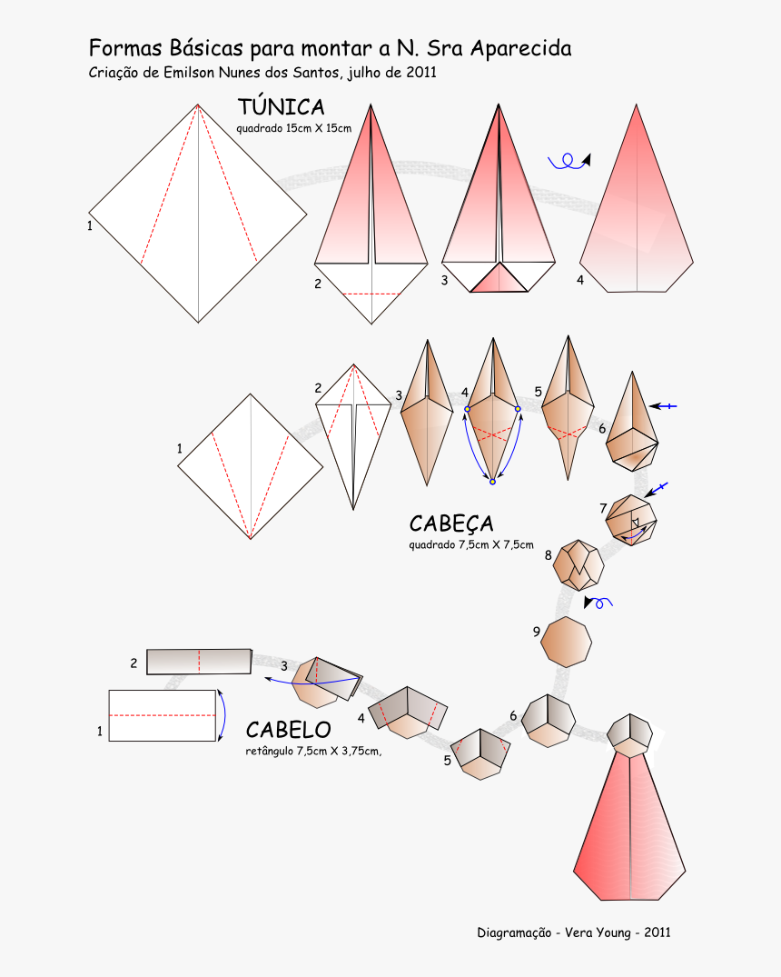 Origami Nossa Senhora Aparecida, HD Png Download, Free Download