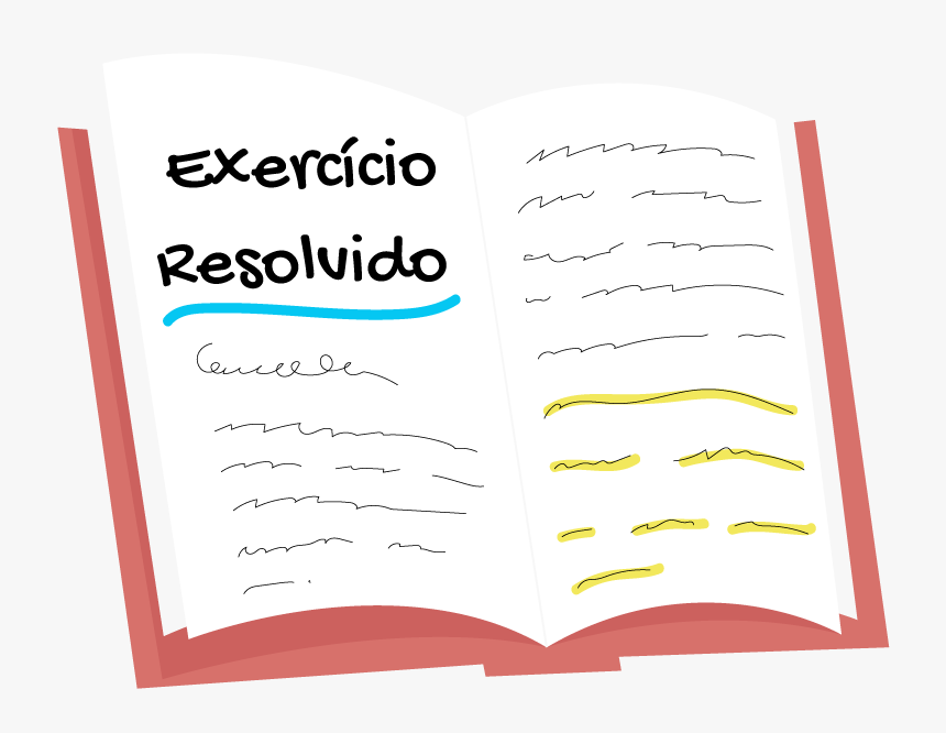 Livro Mostrando Um Exercício Resolvido Pelo Ferretto - Paper, HD Png Download, Free Download