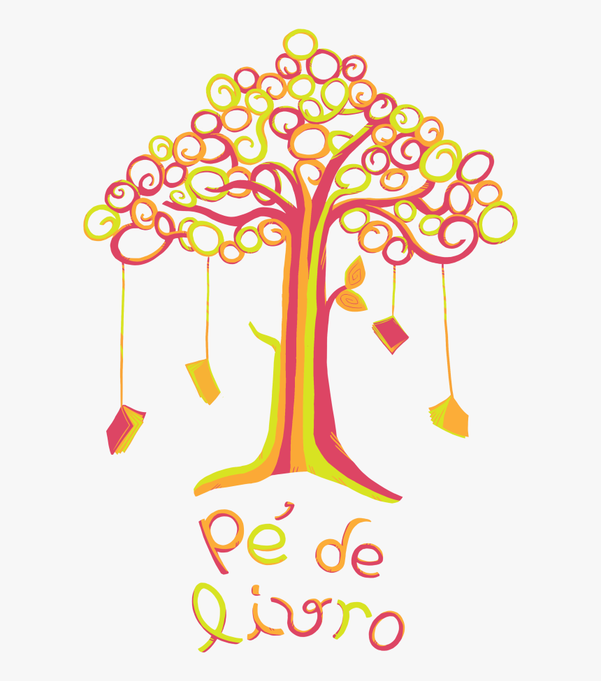 Pé De Livro Com Árvore - Arvore Com Livros Pendurados, HD Png Download, Free Download