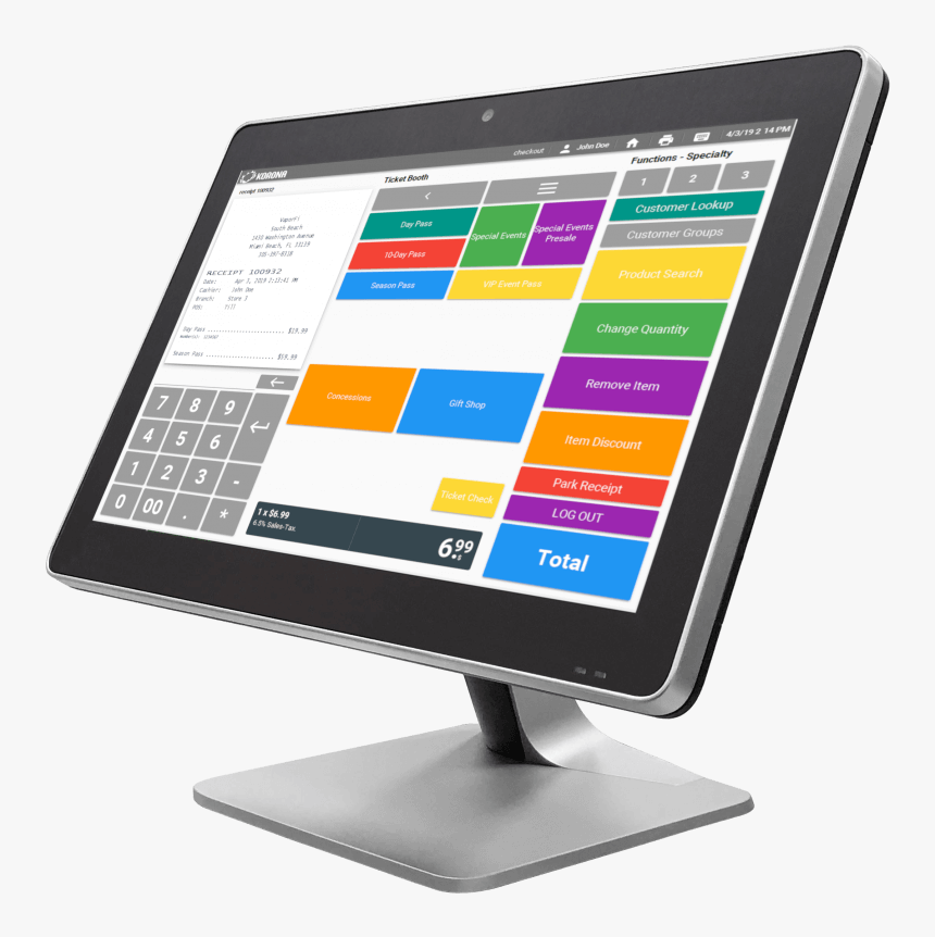 A Cloud Pos Desktop Computer With Korona Homescreen - Apponte Me, HD Png Download, Free Download