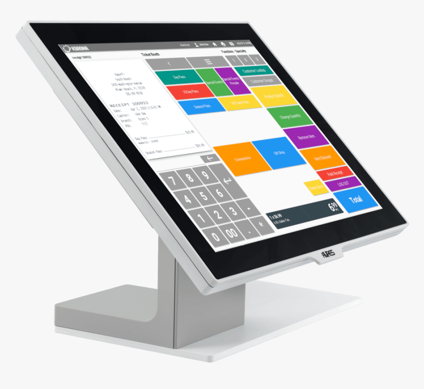 A Gift Shop Pos System Desktop Hardware With Homescreen - Yuno Pos, HD Png Download, Free Download