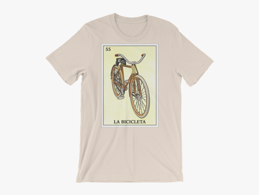 Mexican Loteria Bicycle Card T-shirt  cream - Lover T Shirt For Girls, HD Png Download, Free Download