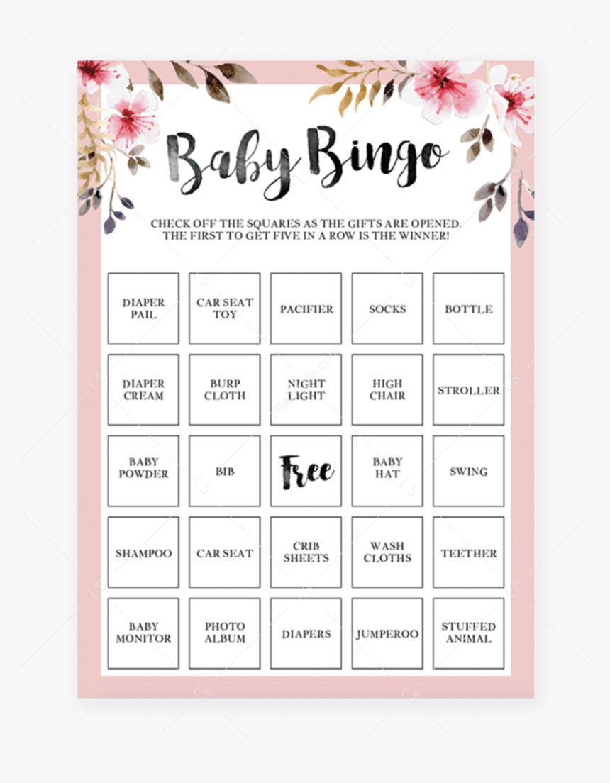 Clip Art Printable Cards With Blush - Would You Rather Baby Shower, HD Png Download, Free Download