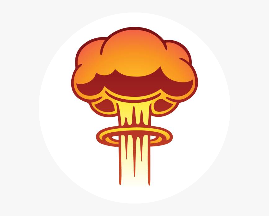 Mushroom Cloud Cartoon Explosion, HD Png Download, Free Download