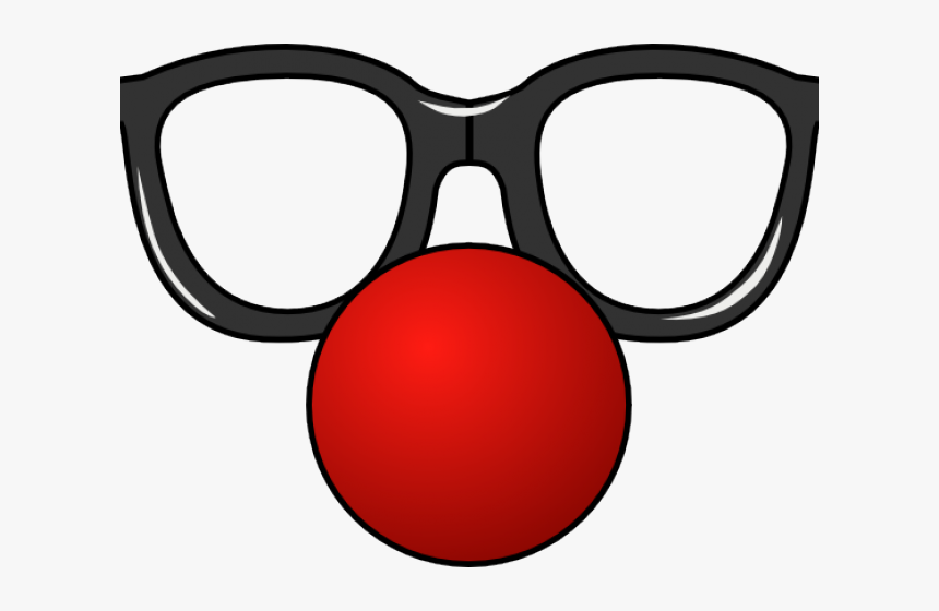 Glasses Clipart Red - Clown Glasses And Nose, HD Png Download, Free Download