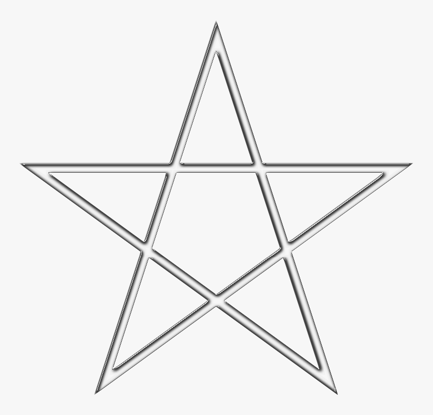 Metallic Pentagram - White Pentagram Transparent, HD Png Download, Free Download