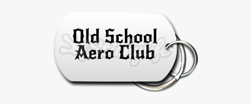 Old School Aero Club Key Chain Front - Calligraphy, HD Png Download, Free Download