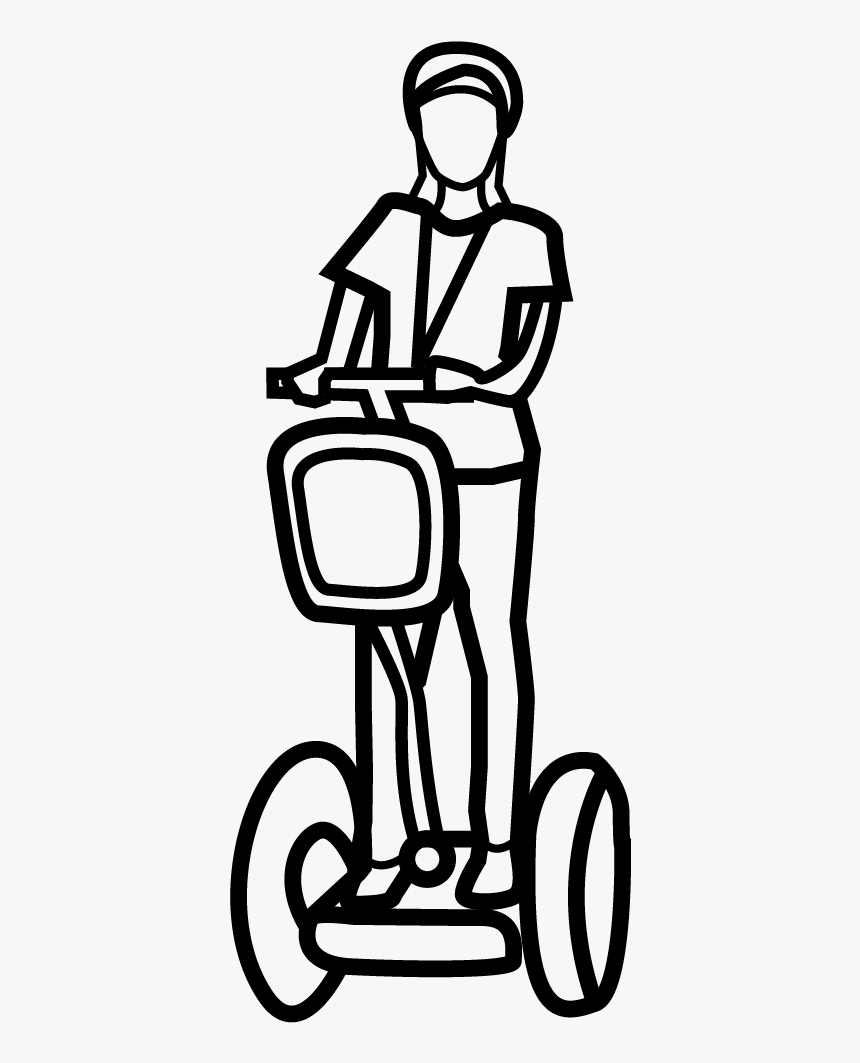 Transparent Segway Png - Segway Drawing Png, Png Download, Free Download