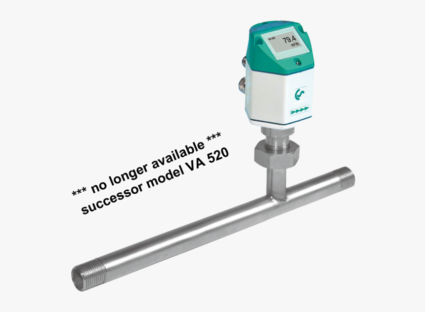 Flow Sensor Va 420 With Integrated Measuring Section - Inline Compressed Air Flow Meter, HD Png Download, Free Download