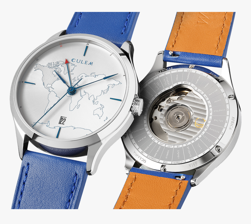 Blue Lights Png -culem Watches Luxury Dual Time Travel - Kickstarter Watches 2019, Transparent Png, Free Download