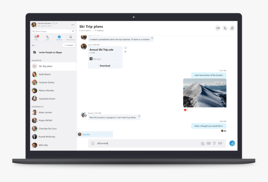 New Skype Chat Experience - Skype Bookmarks, HD Png Download, Free Download