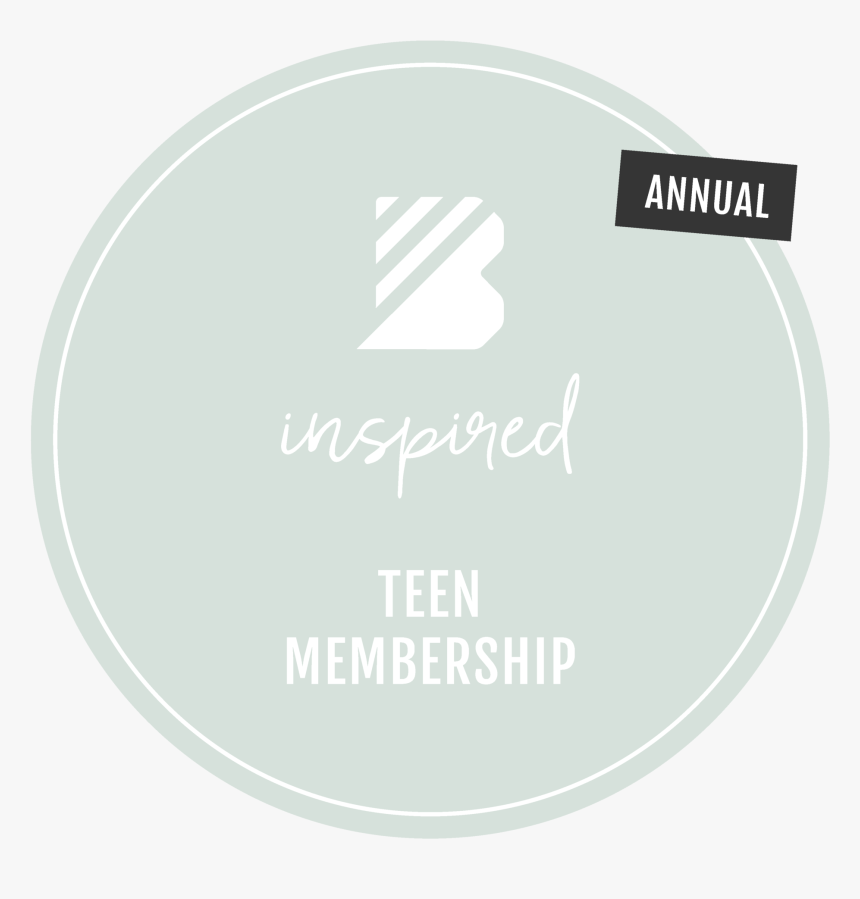 B Inspired Annual Teen Membership, HD Png Download, Free Download