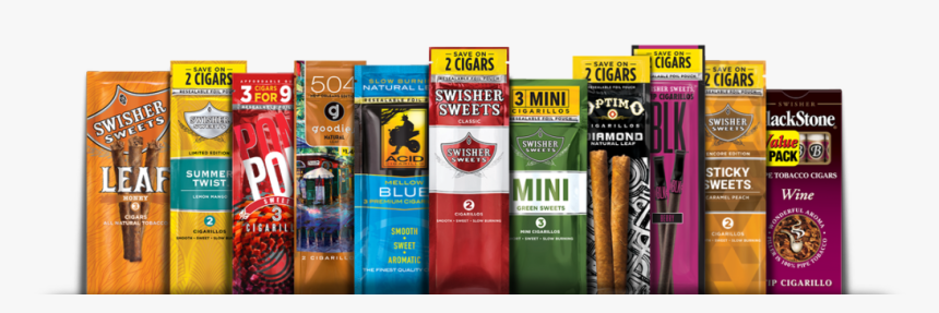 Swisher Sweets Cigars & Cigarillos Lineup - Black Stone Cherry, HD Png Download, Free Download