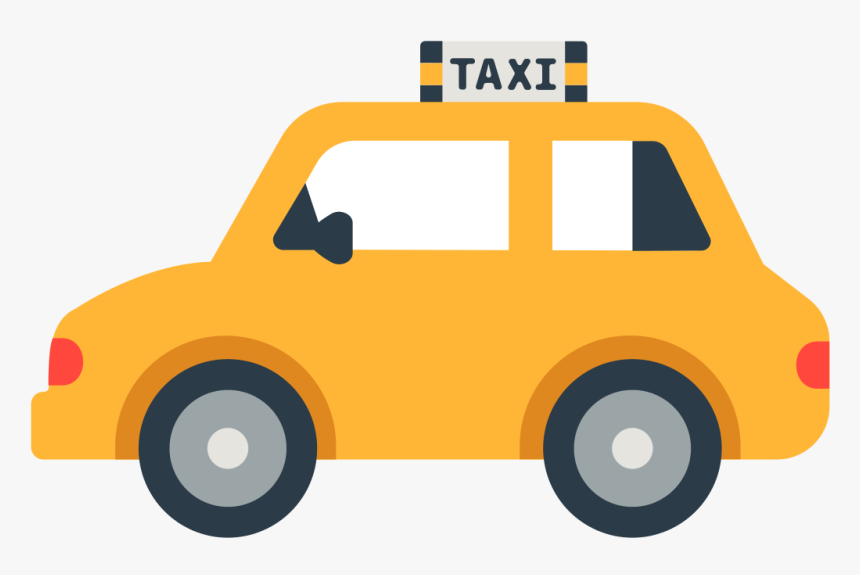 File - Fxemoji U1f695 - Svg - Taxi Emoji Png, Transparent Png, Free Download