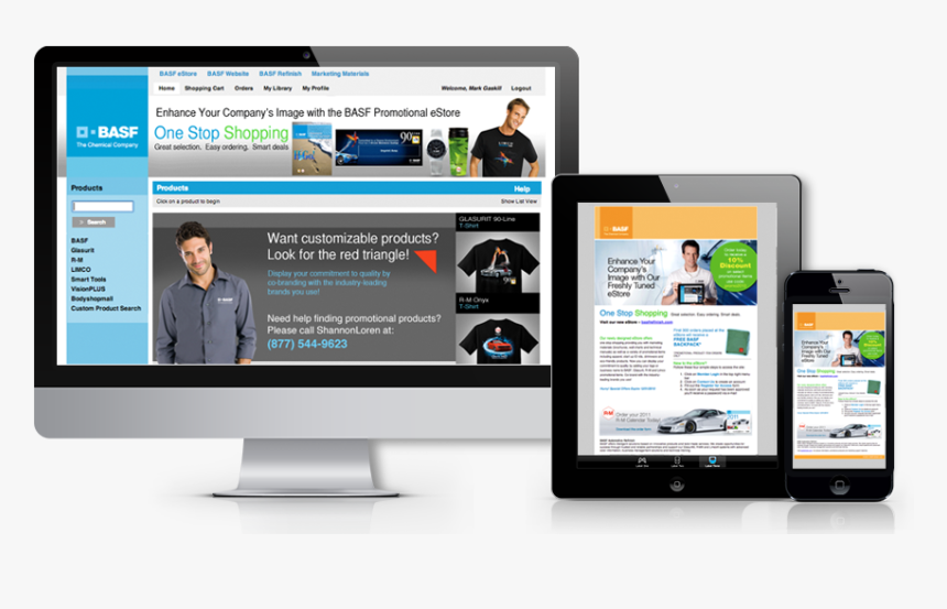 Basf Refinish Website And Email Sample - Website, HD Png Download, Free Download