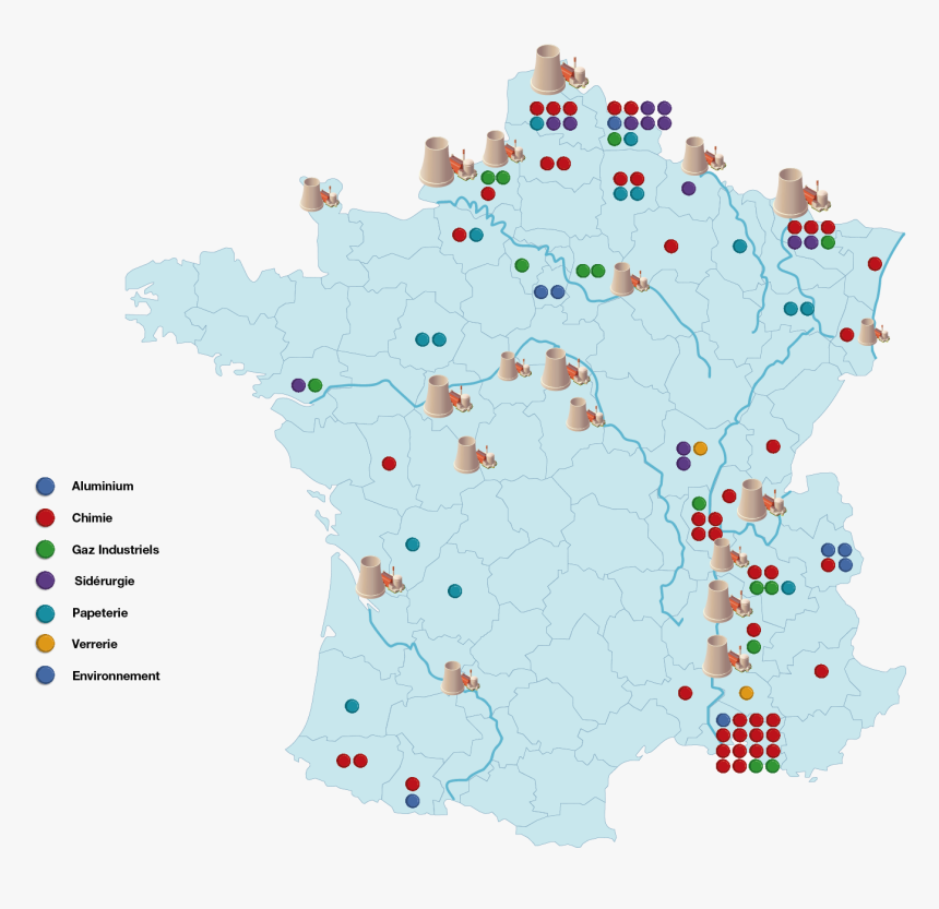 Carte Barrage Hydroélectrique En France, HD Png Download, Free Download