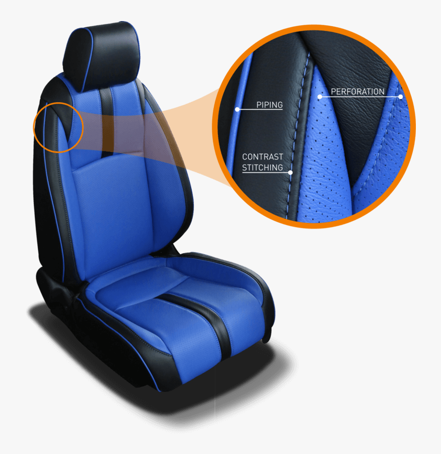 Katzkin Seat Stitching, Piping, And Perforation - Car Seat, HD Png Download, Free Download