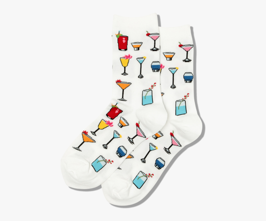 Women"s Tropical Drinks Crew Socks"
 Class="slick Lazy - Sock, HD Png Download, Free Download