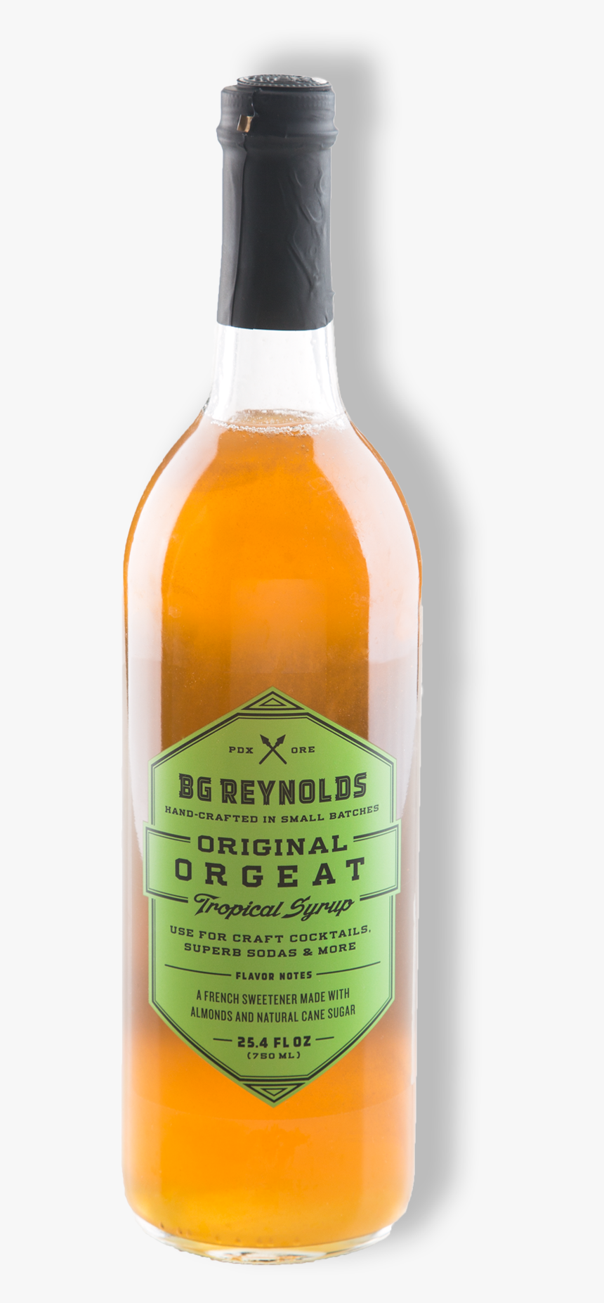 Original Orgeat Cocktail Syrup - Glass Bottle, HD Png Download, Free Download