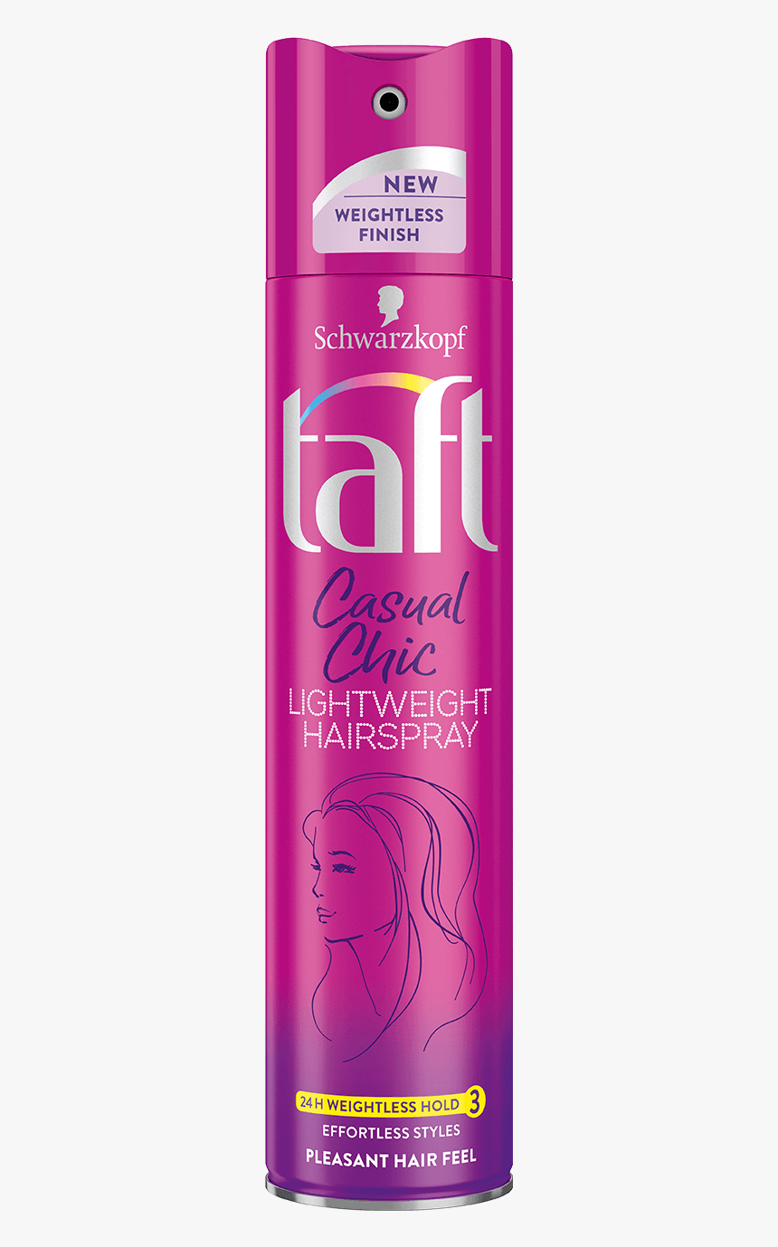 Taft Com Casual Chic Lightweight Hairspray - Cosmetics, HD Png Download, Free Download