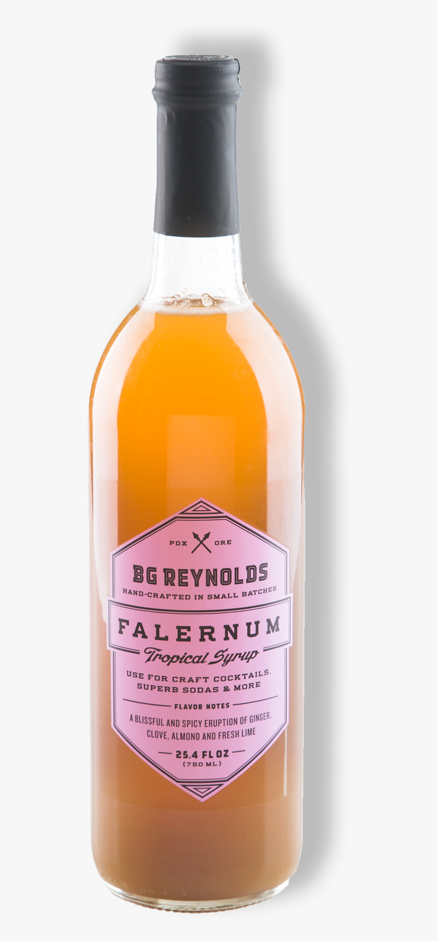 Falernum Tropical Cocktail Syrup - Glass Bottle, HD Png Download, Free Download