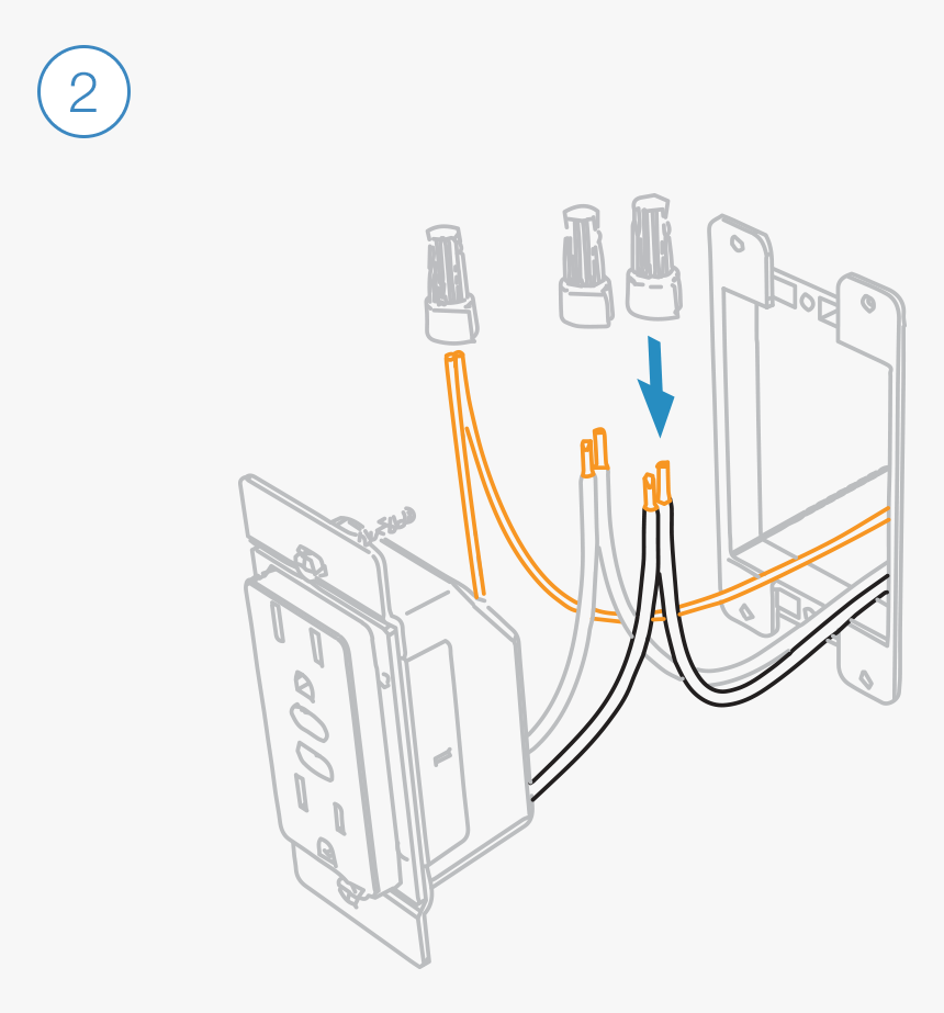 Step-2 - Cap Off Electrical Wires, HD Png Download, Free Download