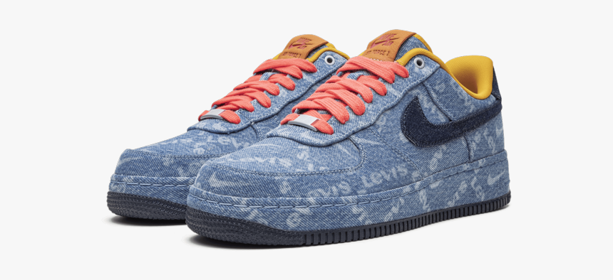 Nike Air Force 1 Low "levis Denim - Suede, HD Png Download, Free Download