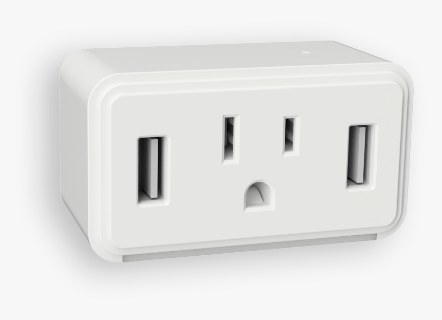 Cube Dual Usb Outlet Led Night Light - Cable, HD Png Download, Free Download