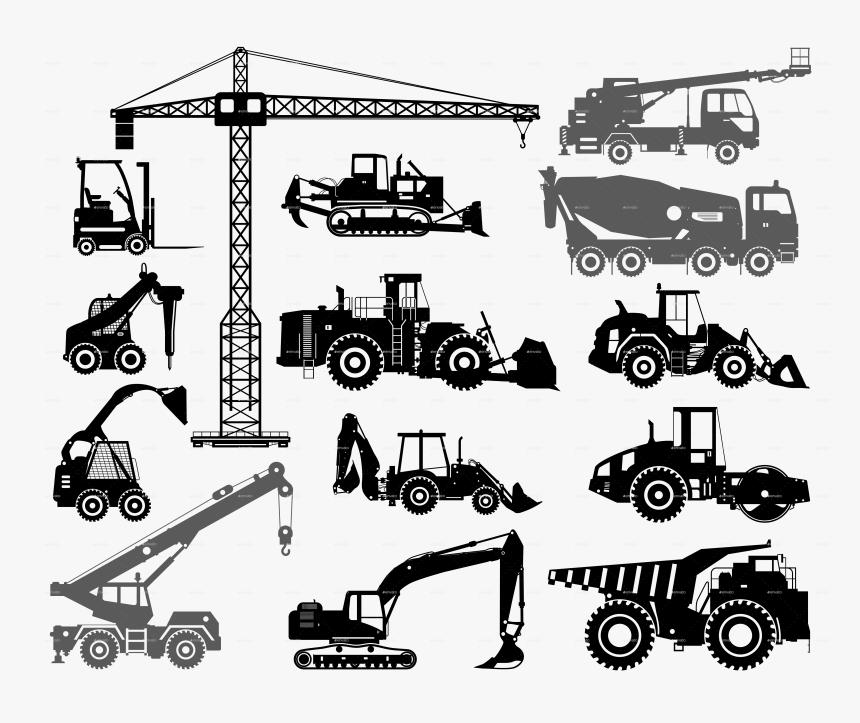 Construction Equipment Png Icons, Transparent Png, Free Download