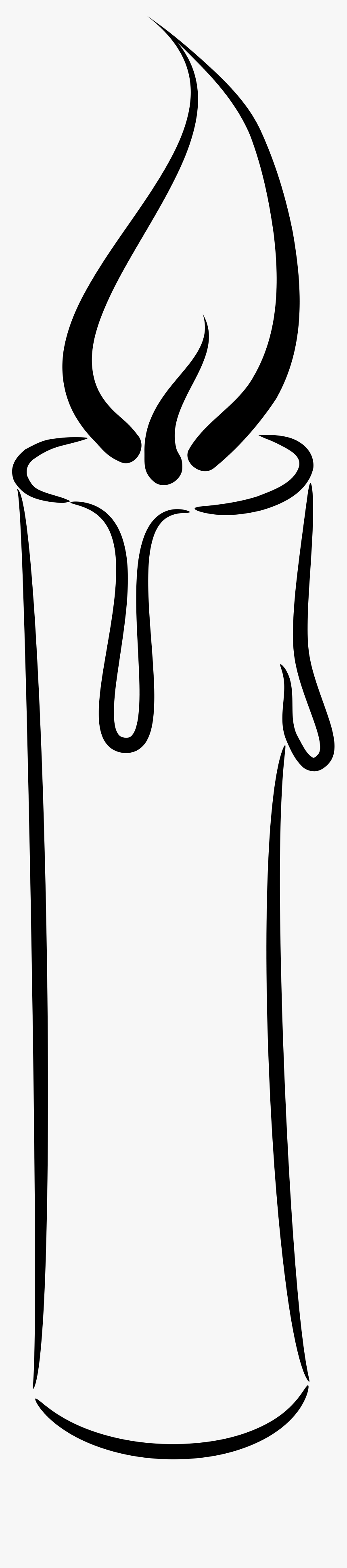 Clip Art Black And White Candle Clipart - Black And White Picture Of Candle, HD Png Download, Free Download