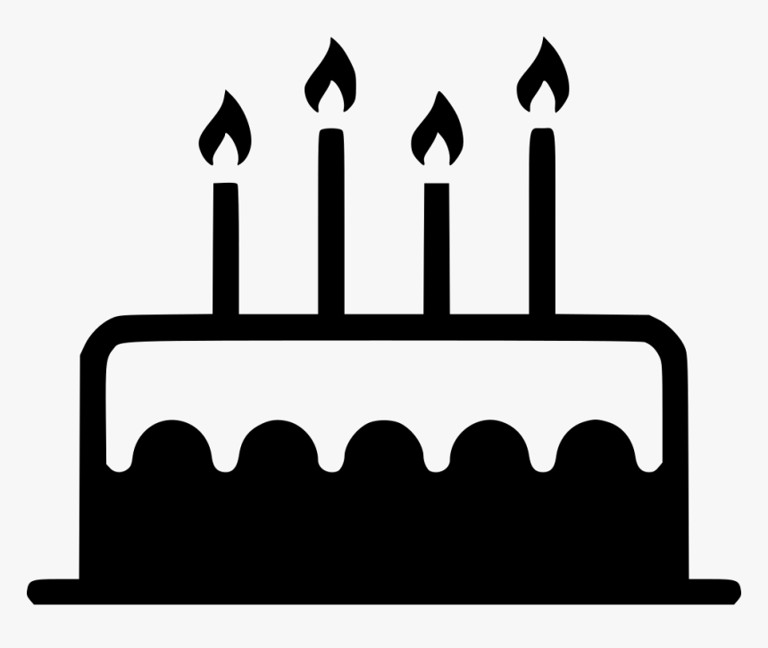 Banner Black And White Download Birthday Candle Sweet - Black Birthday Candle Png, Transparent Png, Free Download