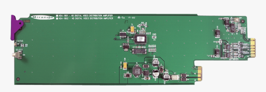 Grass Valley Hda 1851 3ru Hd/sd/asi Da With Eq For - Electronic Component, HD Png Download, Free Download