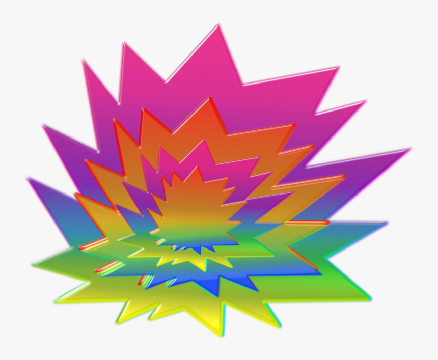 Thumb Image - Rainbow Explosion Png, Transparent Png, Free Download