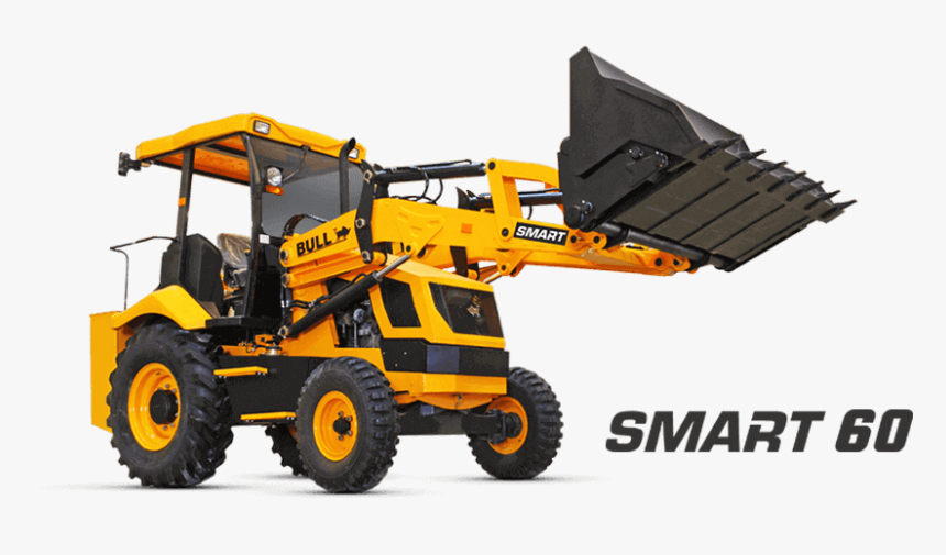 Construction-equipment - Bull Smart Backhoe Loader, HD Png Download, Free Download