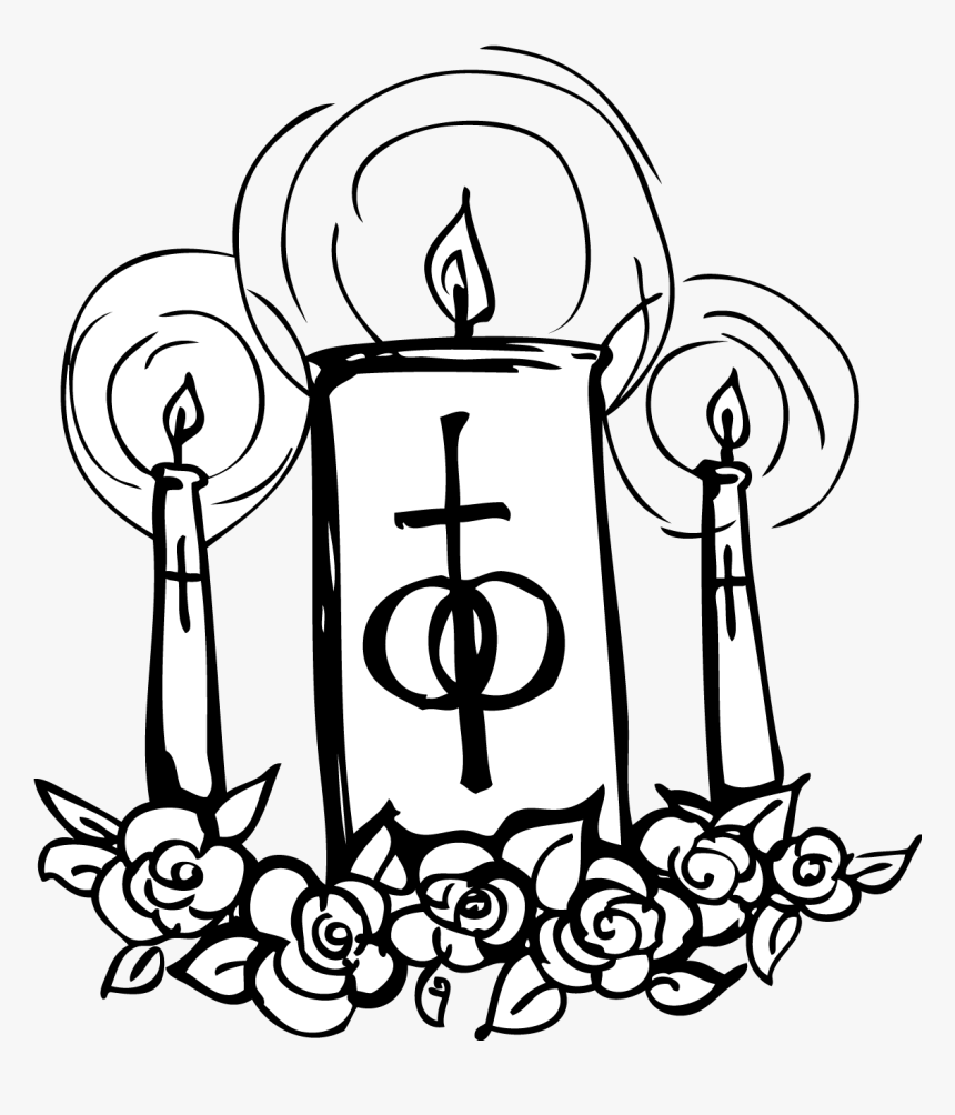 Catholic Church Catholicism W - Black And White Catholic Wedding Clipart, HD Png Download, Free Download