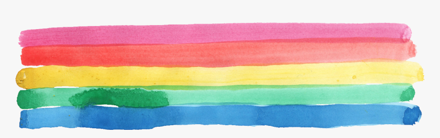 Rainbow Watercolor Png - Rainbow Paint Strokes Png, Transparent Png, Free Download