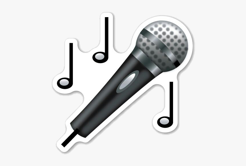 #microfone #musica #music #love #like - Microphone Emoji, HD Png Download, Free Download