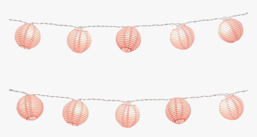 String Light Transparent Png - Pink Lantern String Lights, Png Download, Free Download