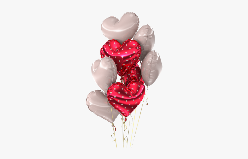 Bunch Of Balloons Royalty-free 3d Model - Heart, HD Png Download, Free Download