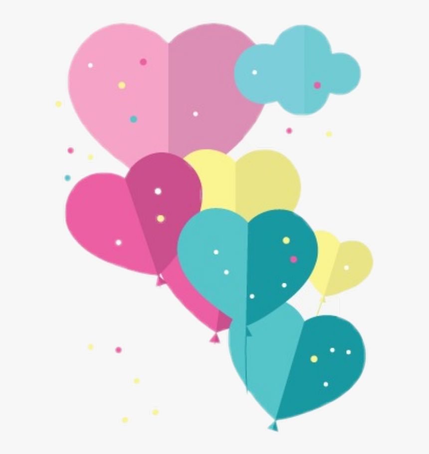 #hearts #paper #3d #balloons - Birthday, HD Png Download, Free Download