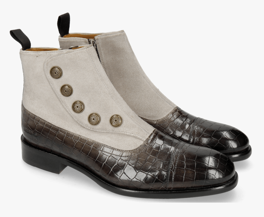 Ankle Boots Patrick 23 Crock Grigio Suede Pattini Marmotta - Melvin Und Hamilton, HD Png Download, Free Download