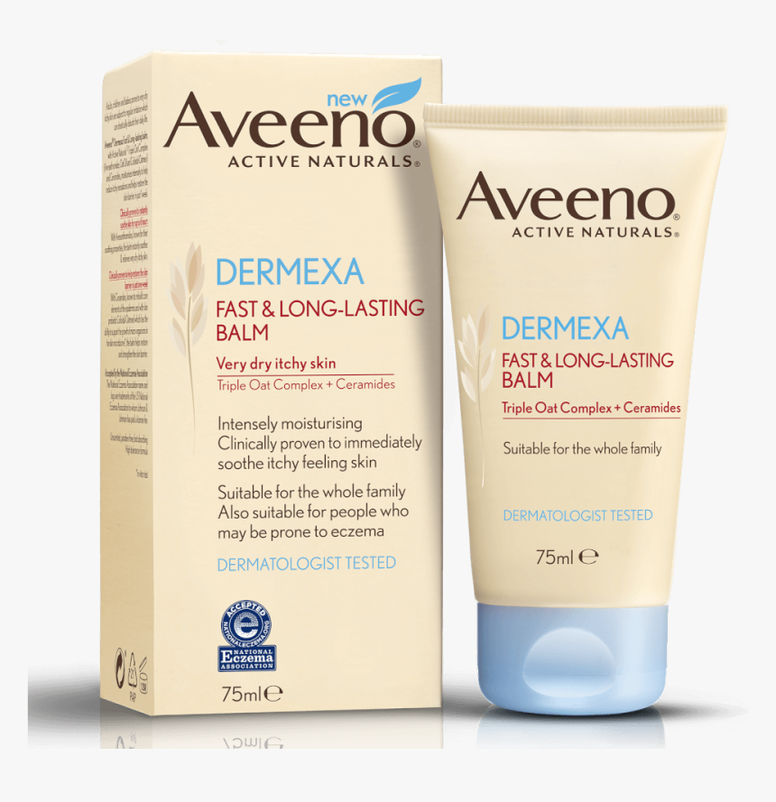 Aveeno Dermexa Fast And Long Lasting Balm 75ml - Aveeno Dermexa Fast And Long Lasting Balm, HD Png Download, Free Download