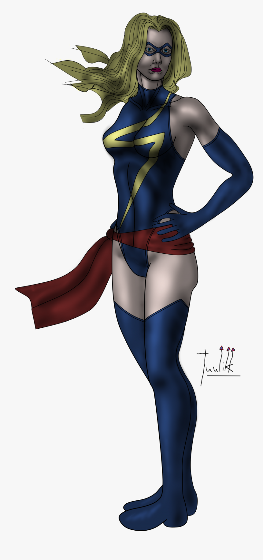 Heroic Pose Color Wip005 "
 Title="ms - Mrs Marvel Transparent Background, HD Png Download, Free Download
