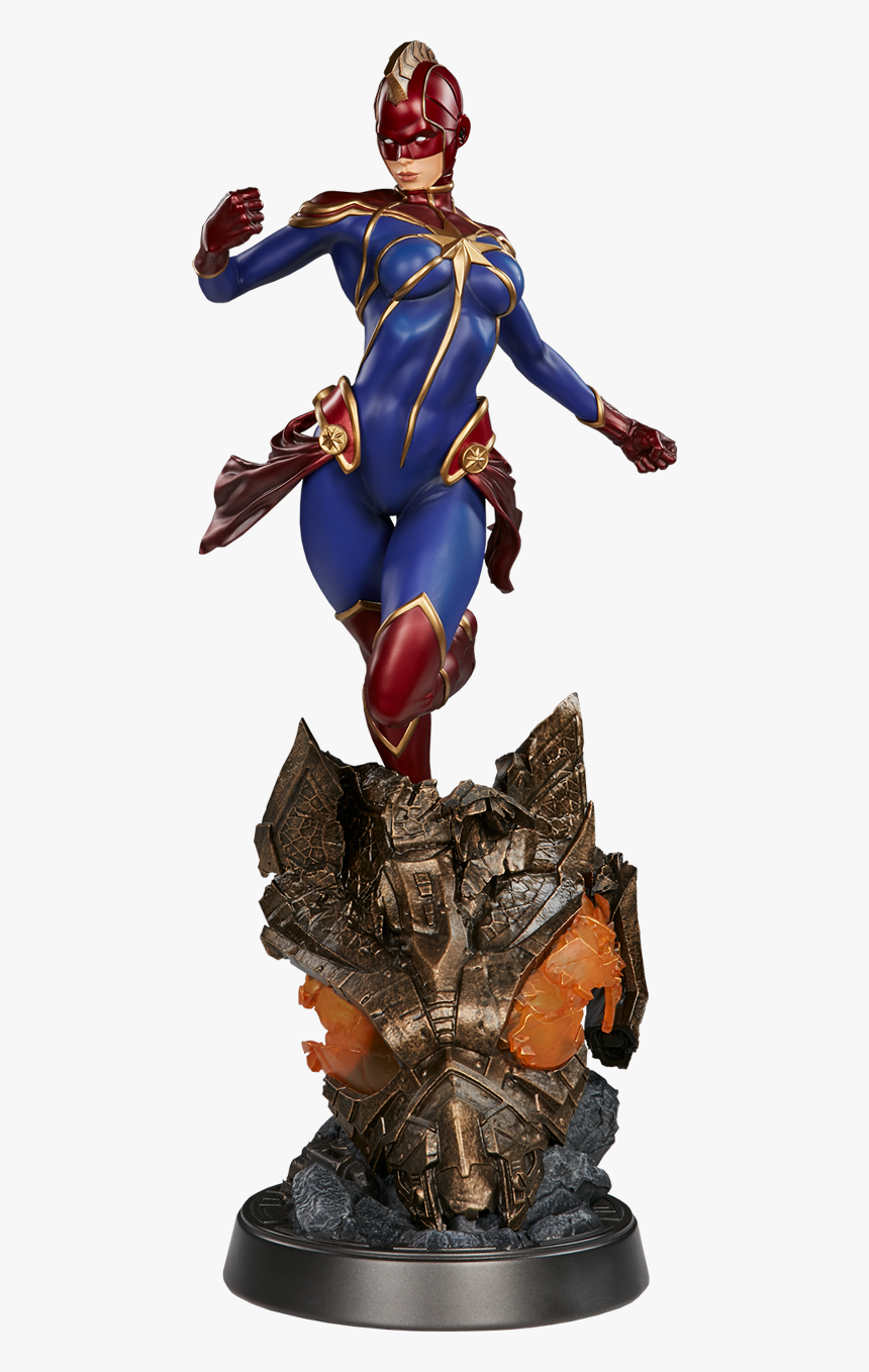 Captain Marvel Figure Png, Transparent Png, Free Download